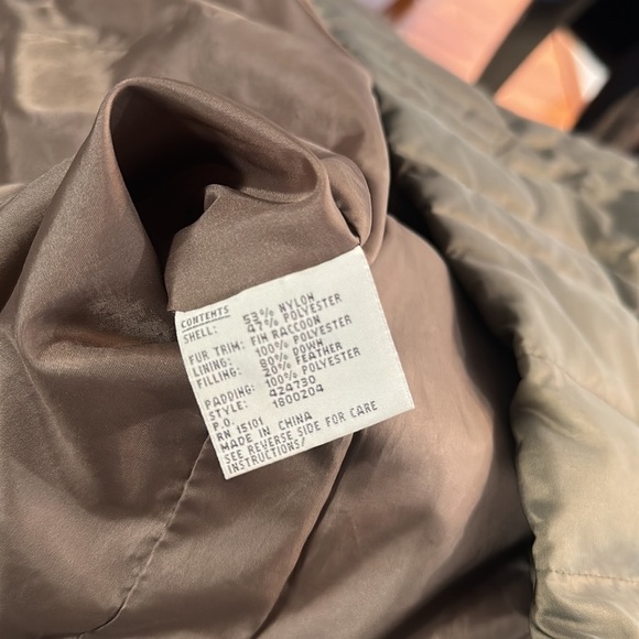 1 Madison Olive green down puffer jacket long warm winter outerwear - Picture 14 of 16